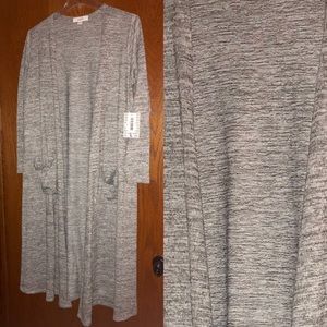 NWT Lularoe Sarah Large Heather Gray Duster